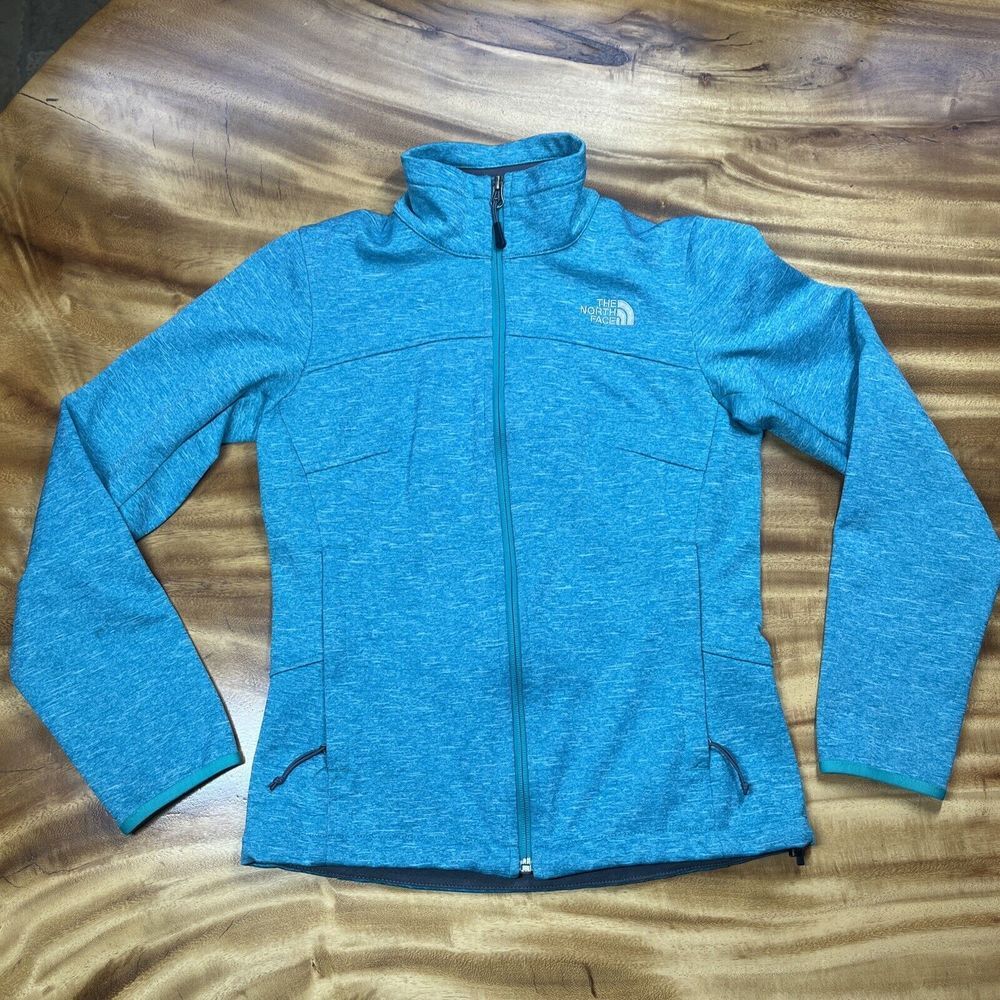 The North Face Jacket Womens XS X Small Blue Softshell Outdoors‎ Teal